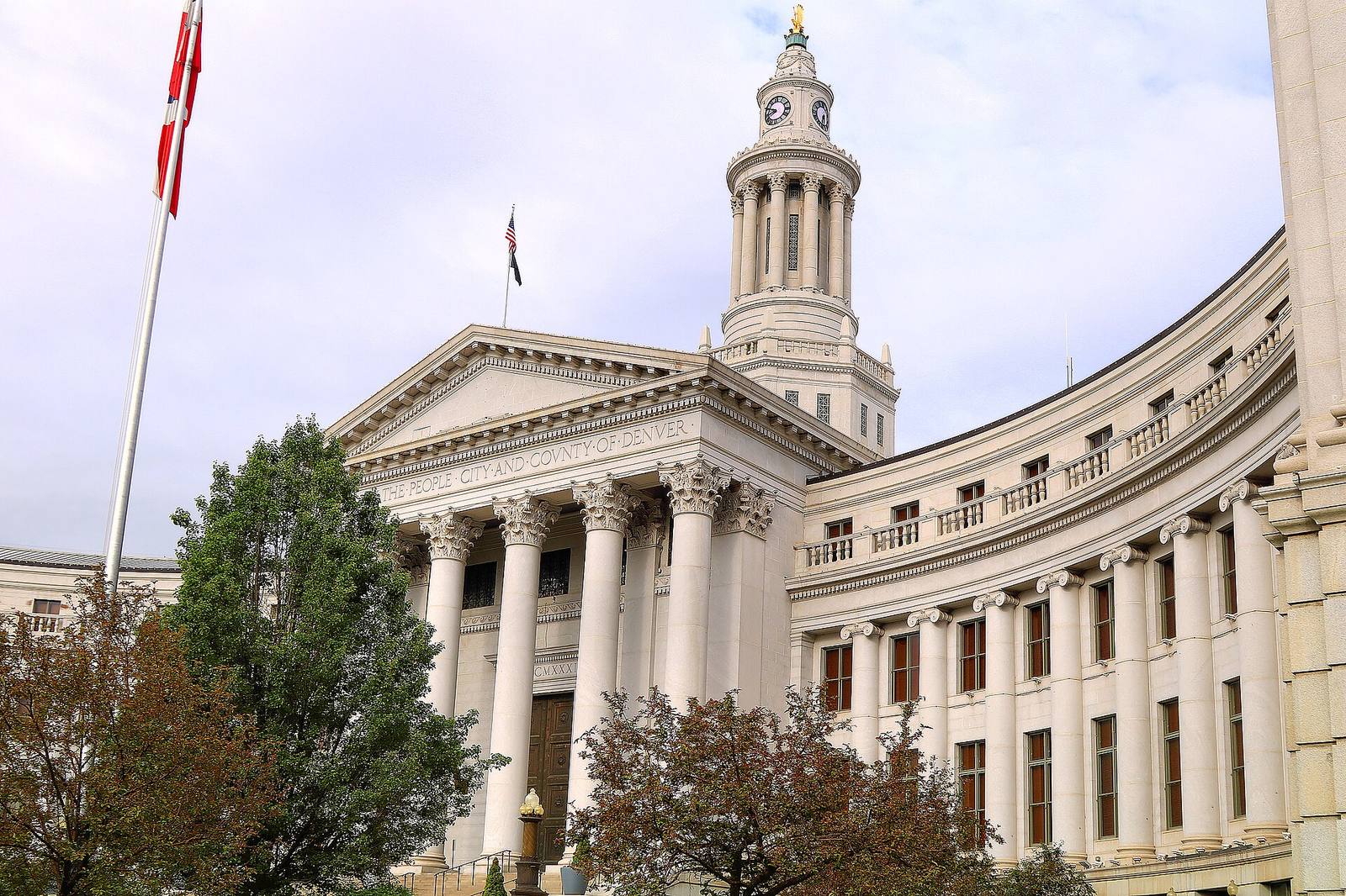 Denver's City and County Building. Falling rents ease affordability pressure, but policymakers watch whether the decline discourages new construction.