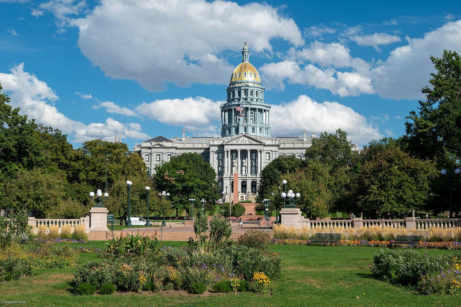 The Colorado State Capitol in Denver. The General Assembly's 100 members, 35 senators and 65 representatives, meet here each winter and spring.